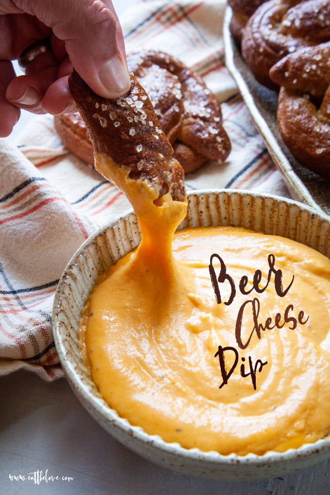 Beer Cheese Dip | Beer Cheese Dip for Pretzels | Eat the Love